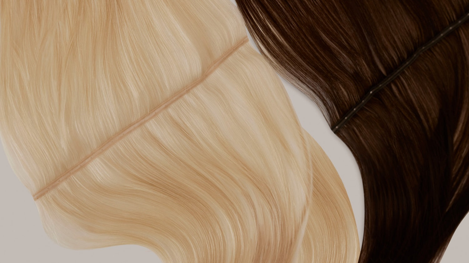 Hårträns av äkta hår. BHBD Effortless Weft Extensions